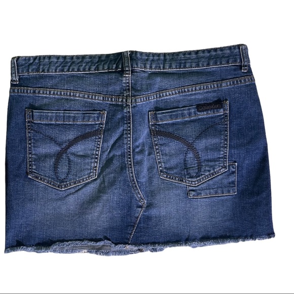 Calvin Klein Denim Jean Short Skirt size 31/12 - Picture 5 of 7